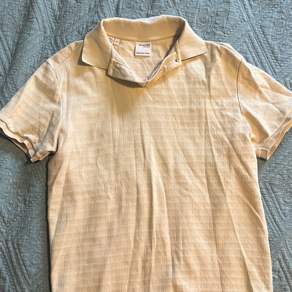 Men's Beige Polo Shirt